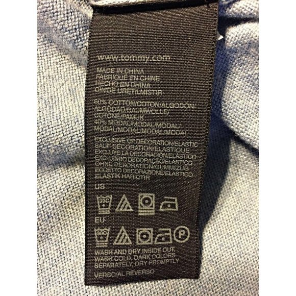 Tommy Hilfiger Mens Sweater Size XXL Crew Neck Blue Cotton Blend Long Sleeves - Picture 5 of 8